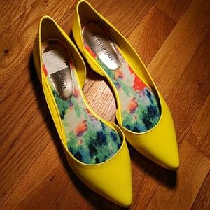 Madden Girl Yellow Flats